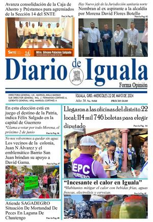 Miercoles 22 De Mayo De 2024 Diario De Iguala