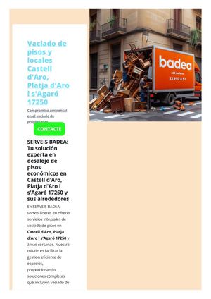 Vaciado De Pisos Y Locales Castell D'aro, Platja D'aro I S'agaró 17250