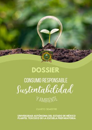 Dossier. Consumo responsable, sustentabilidad y ambiente