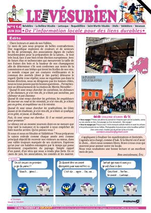 JUIN 2024 - LE portail VESUBIEN n°114. Journal gratuit de la Vésubie & Valdeblore - 06450 - Alpes Maritimes