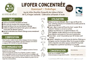 Étiquette Lifofer concentrée - particuliers