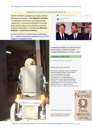 Do świętego Archanioła Michała Pogromcy Smoka von Stefan Kosiewski Poema na bpa Sosnowca 3. MODUŁ LIRYCZNY 20230911 ME SOWA