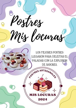 A4 Catalogo Pastelería Simple Rosa (1)