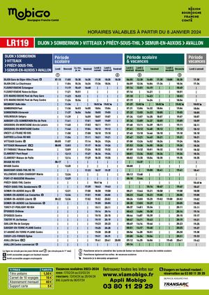 LR119 AVALLON SEMUR EN AUXOIS DIJON