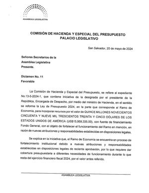 Modificación Presupuesto Economía
