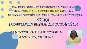 Componentes De La Didáctica PPT.