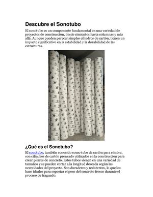 Descubre El Sonotubo