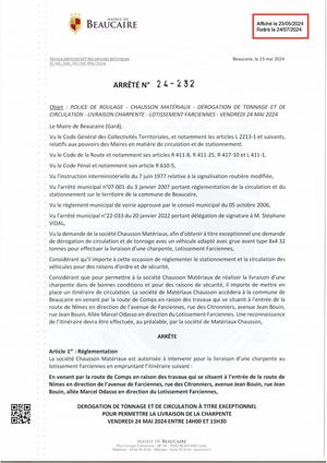 Fichier Parution Arrêté 24 232 Du 23 05 2024