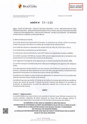 Fichier Parution Arrêté 24 225 Du 18 05 2024
