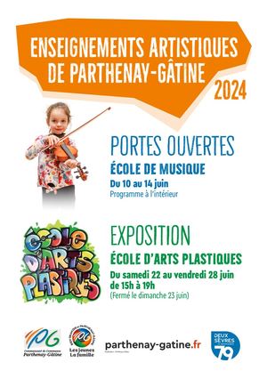 Enseignements artistiques de Parthenay-Gâtine : portes ouvertes et exposition