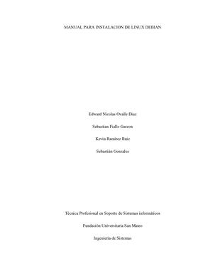 Manual instalacion Linux Debian