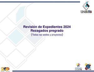 Revisión De Expedientes Pregrado Rezagados 2024