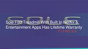 Sole F80 Treadmill With Built In Netflix & Entertainment Apps Has Lifetime Warranty