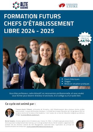 Formation Futurs chef d'établissement indépendant