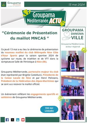 Actu Cérémonie De Présentation Du Maillot Mncas à Nice 130524