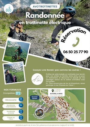 Affiche randonnée en trottinette