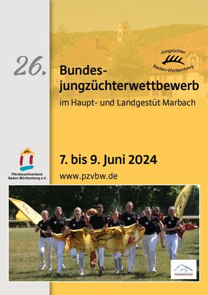 26. Bundesjungzüchterwettbewerb im Haupt- und Landgestüt Marbach
