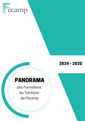 Panorama Des Formations Du Territoire De Fécamp 2024 2025