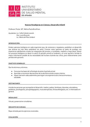 2022 Programa Diplomatura Nuevos Paradigmas En Crianza Y Desarrollo Infantil Melina Bronfman (1)
