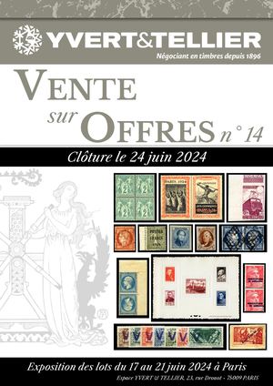Vente sur Offre n° 14 Yvert Et Tellier