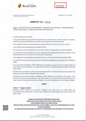 Arr 24 242 27/05/2024