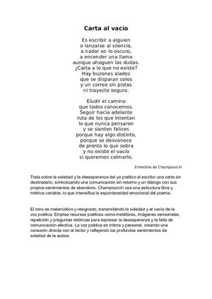 Carta Al Vacío
