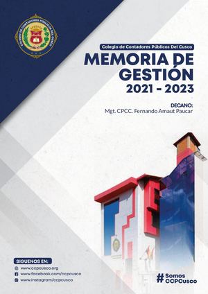 Memoeria De Gestion 2021 2023