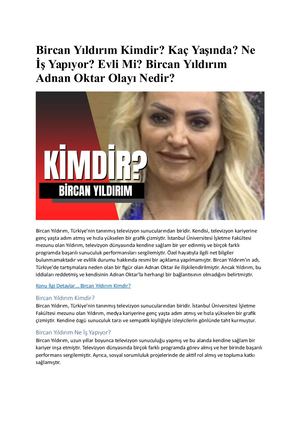 Bircan Yıldırım Kimdir?