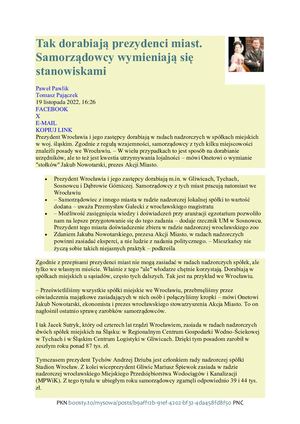 stołek za stołek 19 listopada 2022 onet.pl Paweł Pawlik Tomasz Pajączek 15 grudnia 2022 Dawid Serafin interia.pl WSZYSCY KRADNIEMY von Stefan KOSIEWSKI Elektrowni nie ma Justyna Węcek fakt.pl 20240526 ME SOWA