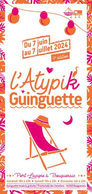 Programme Atypik Guingette > 7 juin au 7 juillet 2024