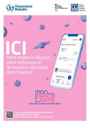 Affiche Cabinet Mon Espace Santé