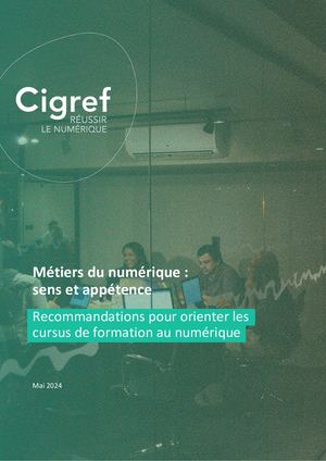Métiers Du Numérique : Sens Et Appétence - Recommandations Pour Orienter Les Cursus De Formation Au Numérique