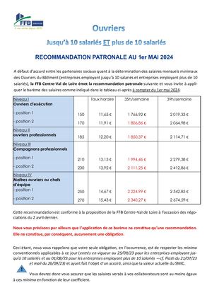 Flash Recommandations Salaires 052024
