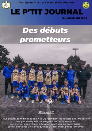 Petit Journal N°35 - 25  / 26 Mai 2024
