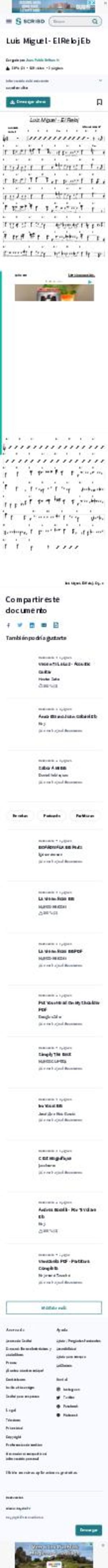 Luis Miguel El Reloj Eb Pdf