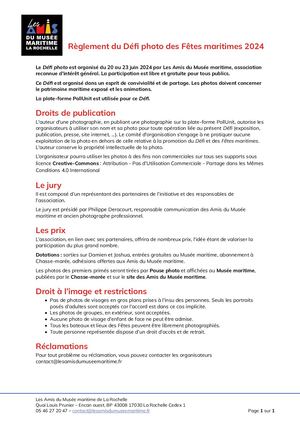 Règlement Défi Photo