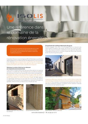 MAISON ACTUELLE Mai Juin 2024 - Article Isolis