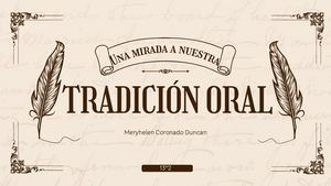 Álbum Literario "Una Mirada A Nuestra Tradición Oral"