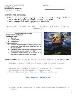 Expansión Italiana, 1933-1940