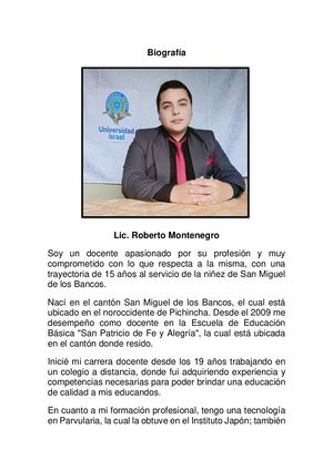 Biografía Roberto Montenegro