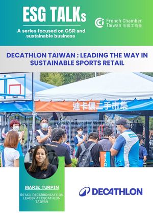 ESG TALKs | Marie Turpin, Sustainable Development Retail, Decathlon Taiwan