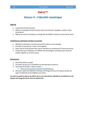 Calaméo - L'identité numérique : fiche pédagogique