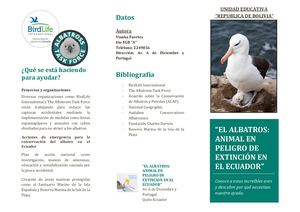 El albatros animal en peligro de extinción