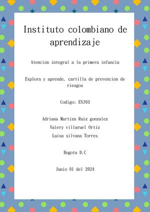 Cartilla De Prevención De Riesgos Pdf