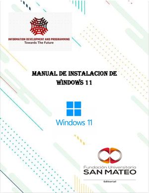 MANUAL DE INSTALACION DE WINDOWS 11
