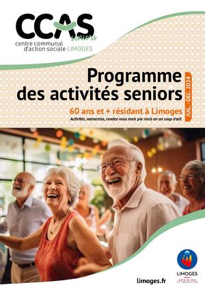Programme Animations loisirs seniors - 2e Semestre 2024