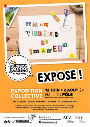Affiche Expo Mon Village En Images Espace Jeunes 2024