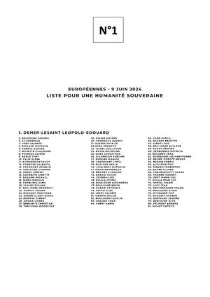 Bulletins de vote, éléction du 9 juin