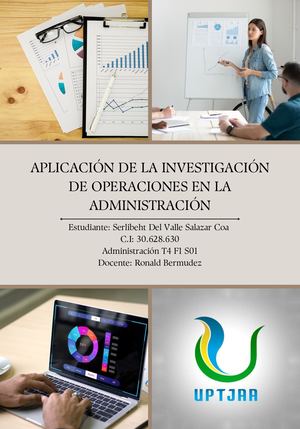 Aplicación de la Investigación de Operaciones en la Administración