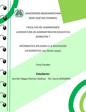 Texto Paralelo Informatica